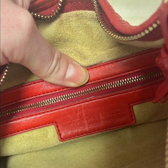 Bottega Veneta vintage red Woven Leather Hobo Bag - Picture 6 of 16
